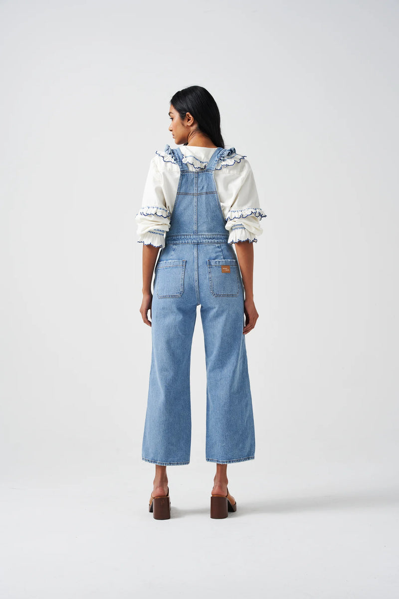 Elodie Frill Dungarees - Rodeo Vintage 40% off